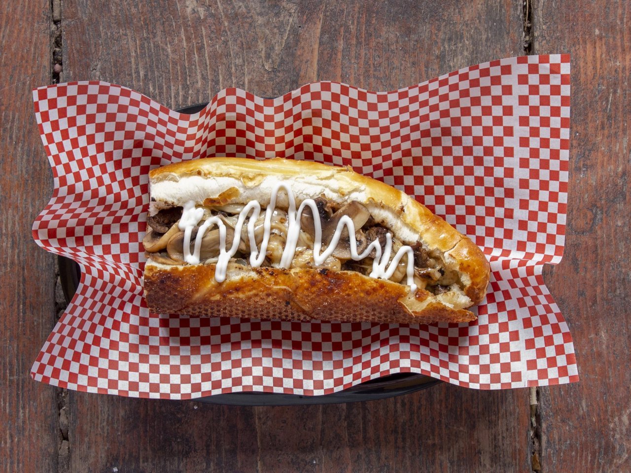 Mushroom and Swiss Cheesesteak Philly and Co's Original Cheesesteaks Caterings